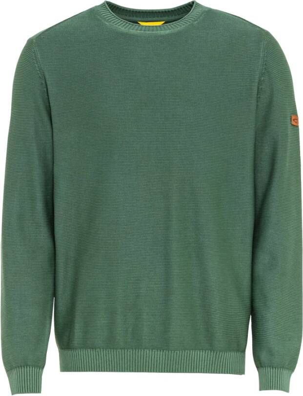 Camel active Gebreide trui van biologisch katoen Green Heren