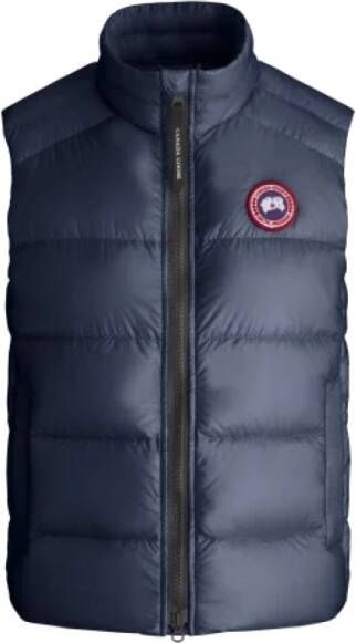 Canada Goose Navy Blue Duck Feather Padded Vest Blue