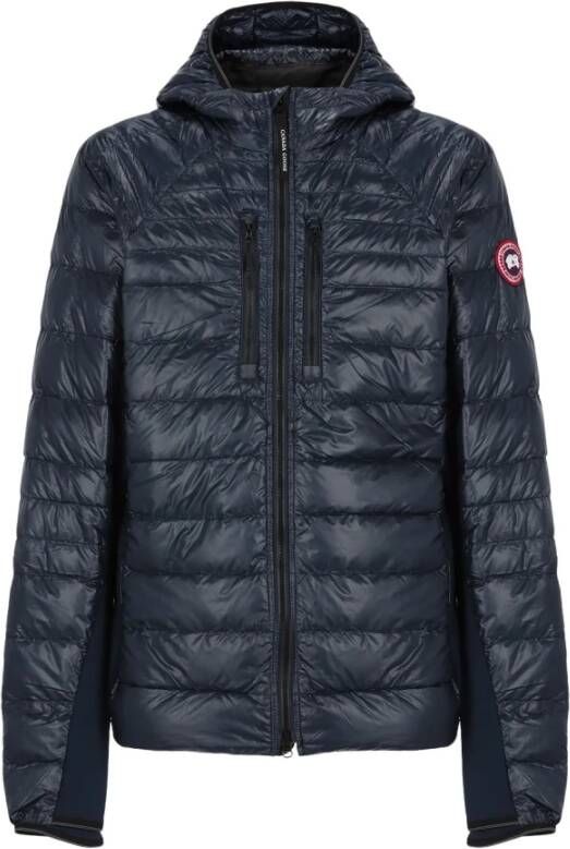 Canada Goose Blauwe Gewatteerde Donsjas met Capuchon Blue Heren