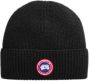 Canada Goose Zwarte Gebreide Herenmuts Arctic Disc Rib Toque Black Heren - Thumbnail 1