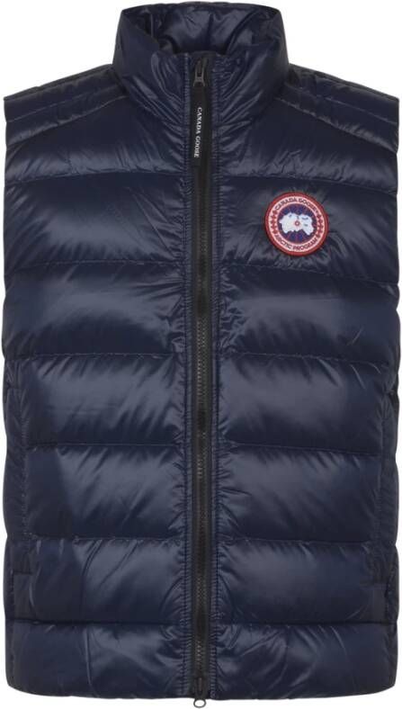 Canada Goose Navy Blue Duck Feather Padded Vest Blue