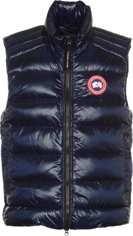 Canada Goose Stijlvolle Crofton Vest voor de winter Blue Heren