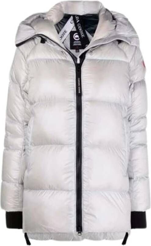 Canada Goose Cypress Puffer Jas Zilver White Dames