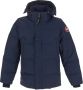Canada Goose Blauwe Wyndham Parka met Logo Patch Blue Heren - Thumbnail 1