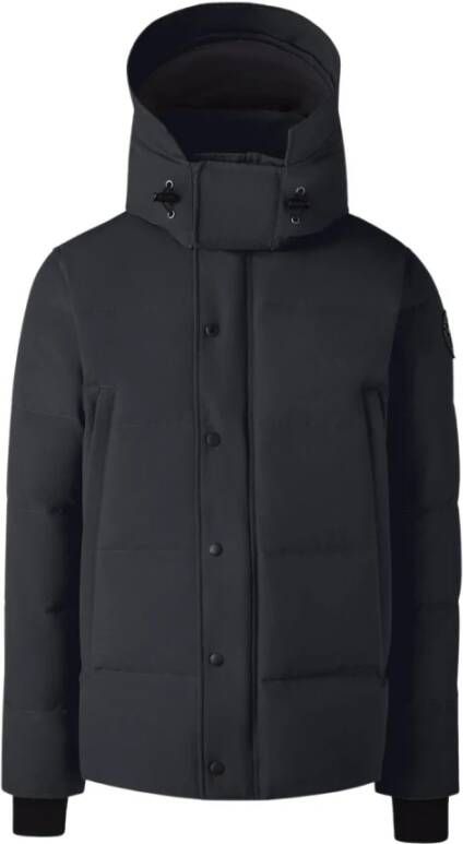 Canada Goose Heren Slim Fit Wyndham Parka met Afneembare Capuchon Blauw Heren