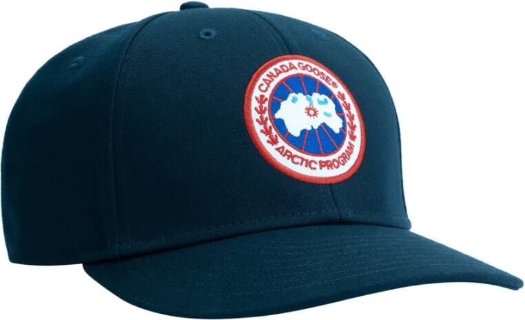 Canada Goose Blauwe hoeden met aanpasbare pasvorm Blue Unisex