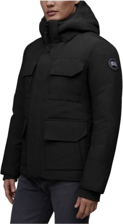 Canada Goose Moderne Zwarte Label Heren Maitland Parka Zwart Heren