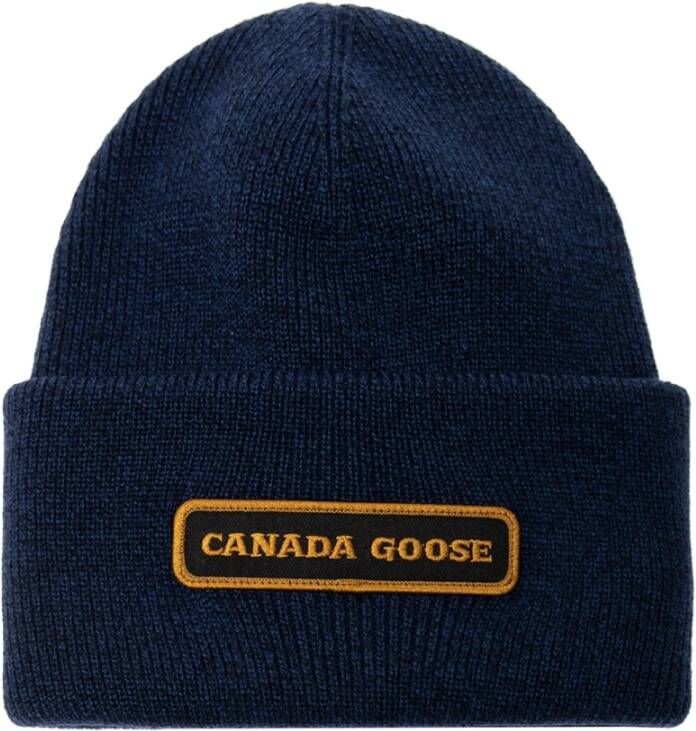 Canada Goose Pet met logo-patch Blue Heren