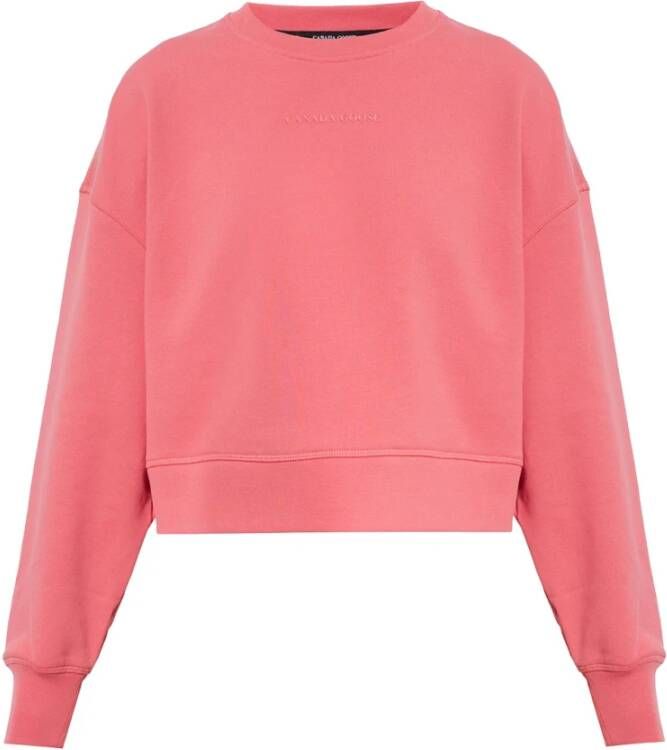Canada Goose Sweatshirt met logo Roze Dames