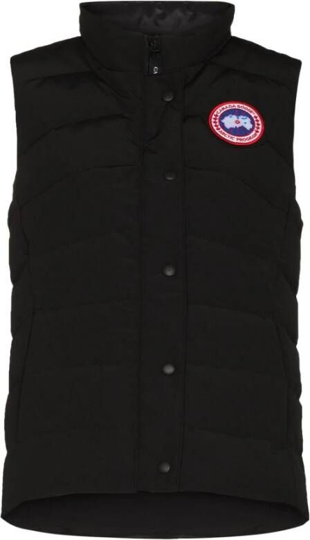 Canada Goose Vest met logo Black Dames