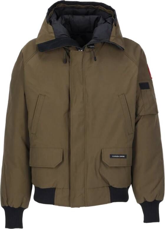Canada Goose Groene jassen met verstelbare capuchon en zakken Green Heren - Foto 3