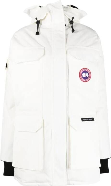 Canada Goose Witte Expedition Hooded Parka White Dames