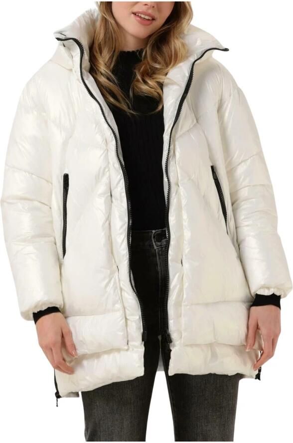 Canadian Classics Gewatteerde Jas Eugenie Mid Parelmoer White Dames - Foto 3