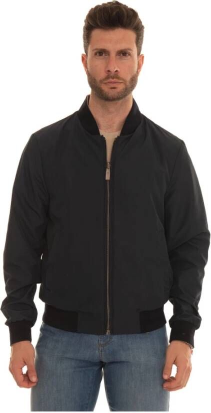 Canali Bomber jacket Blauw Heren