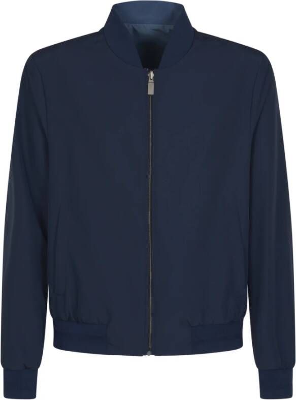 Canali Bomber Jackets Blauw Heren
