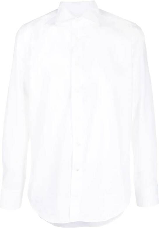 Canali Formal Shirts Wit Heren