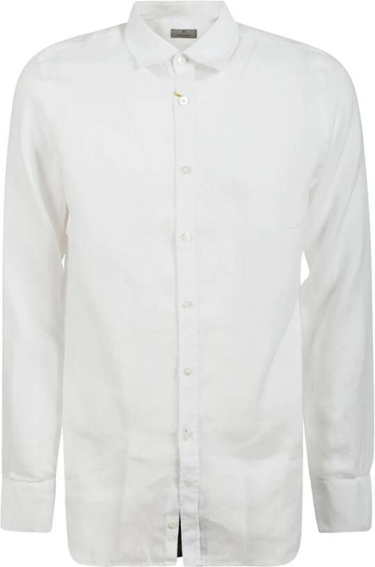 Canali Formal Shirts Wit Heren