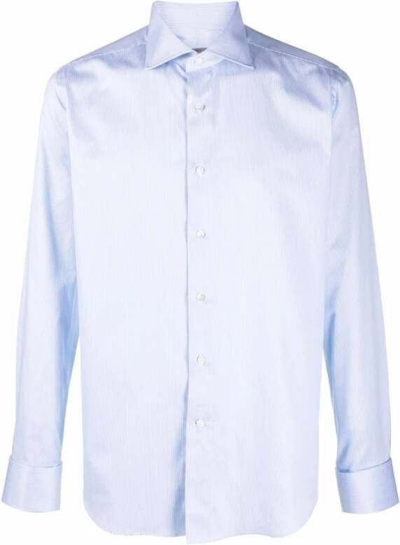 Canali Ga00110758 shirt Blauw Heren