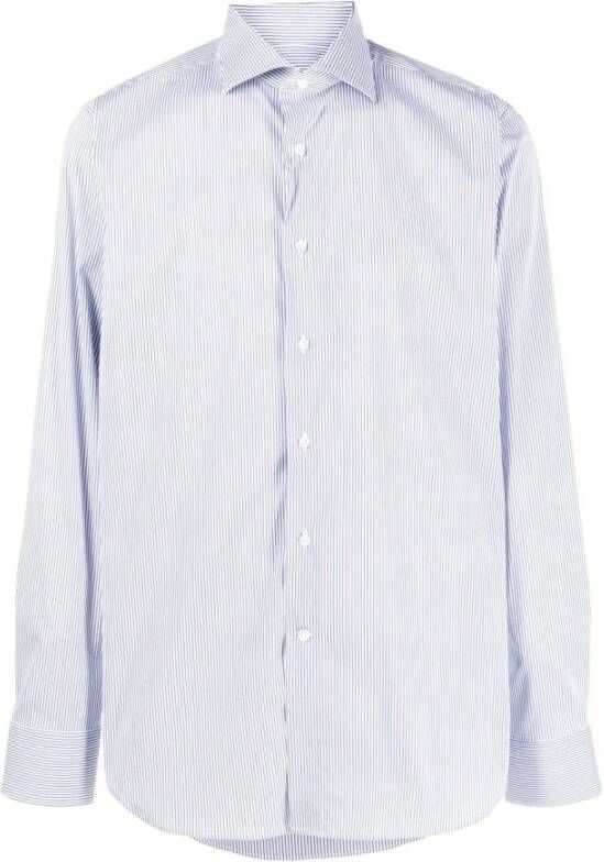 Canali Gd01942 shirt Blauw Heren
