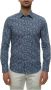 Canali Overhemd Blauw Heren - Thumbnail 1
