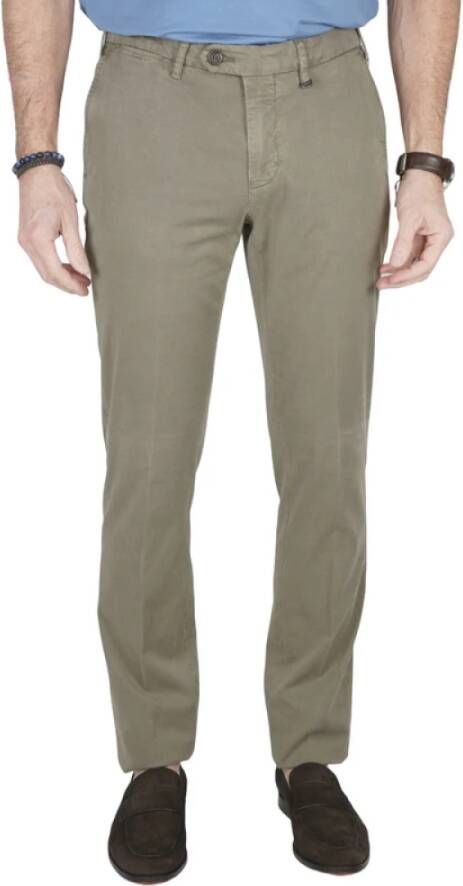 Canali Pantalon Sport Slim FIT Groen Heren