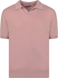 Canali Polo Shirts Roze Heren