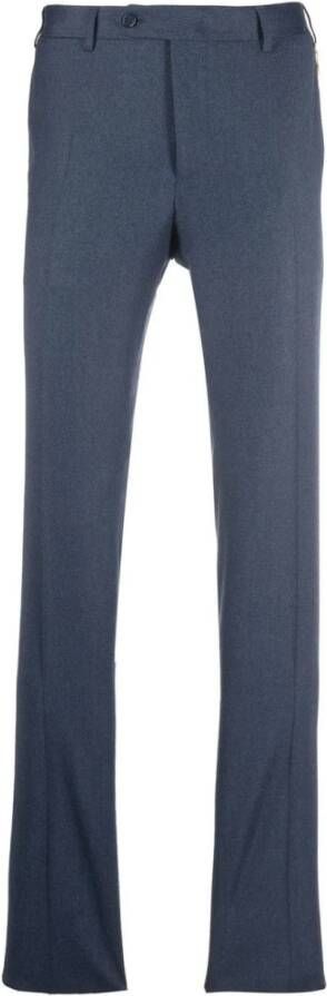 Canali Slim-fit Trousers Blauw Heren