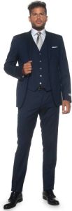 Canali Suit with vest Blauw Heren