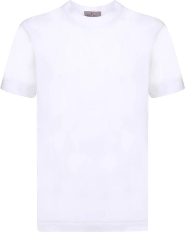 Canali T-shirt epitome of comfort and softness Wit Heren