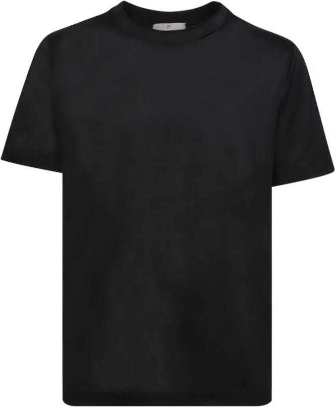 Canali T-shirt Zwart Heren