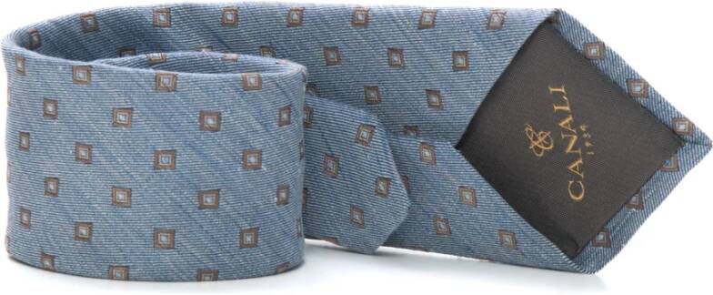 Canali Tie Blauw Heren