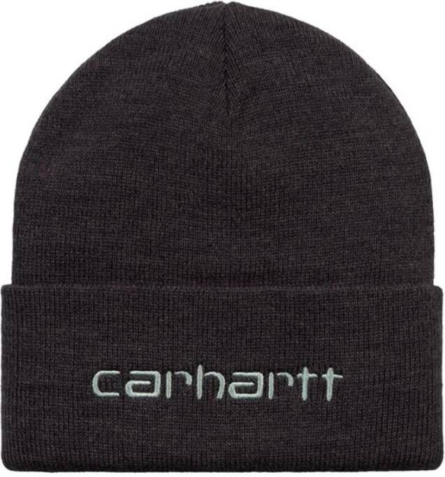 Carhartt WIP Script Beanie Hat in Artichoke Gray Heren