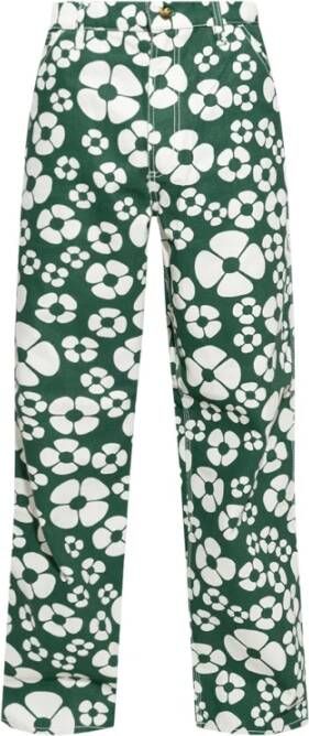 Marni x Carhartt broek met bloe print Groen