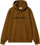Carhartt WIP Bruine hoodie met logo print Brown Heren - Thumbnail 1