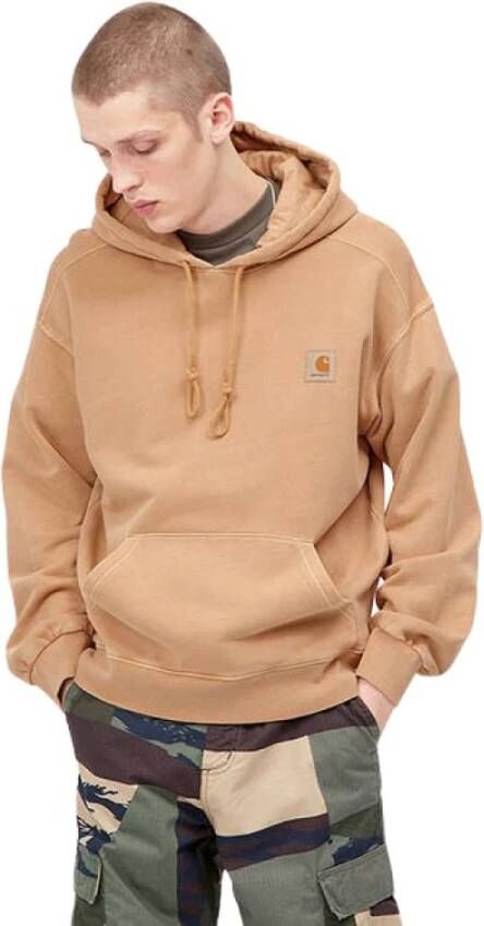 Carhartt WIP Hooded Nelson Sweatshirt Comfortabel en stijlvol Brown Heren
