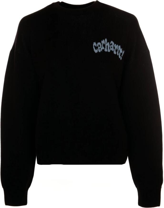 Carhartt Work In Progress Gebreide pullover met labelprint model 'AMOUR' - Foto 4