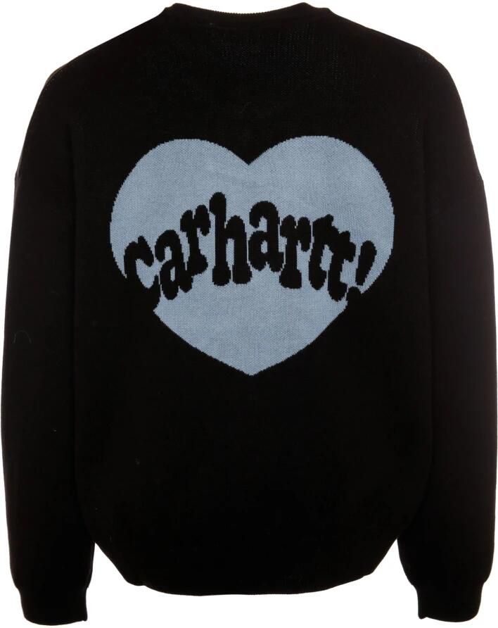 Carhartt Work In Progress Gebreide pullover met labelprint model 'AMOUR' - Foto 2