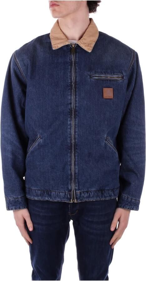 Carhartt WIP Denim ritsjas met fluwelen kraag Blue Heren - Foto 6
