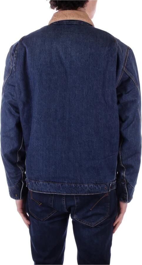 Carhartt WIP Denim ritsjas met fluwelen kraag Blue Heren