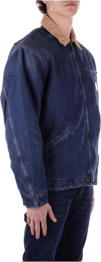 Carhartt WIP Denim ritsjas met fluwelen kraag Blue Heren - Foto 3