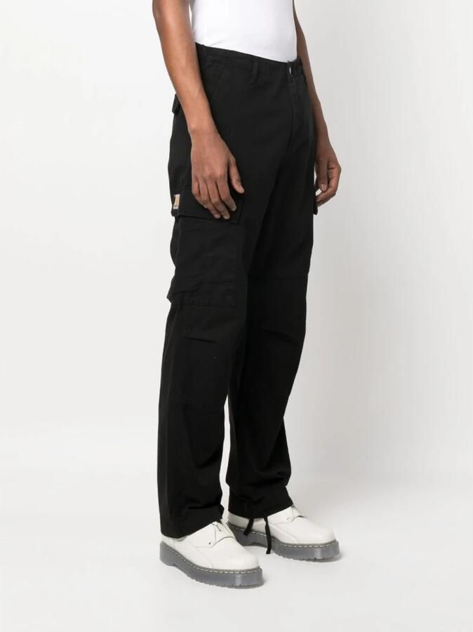 Carhartt WIP Cargo Broek Zwart Ripstop Katoen Ruime Pasvorm Black Heren - Foto 3