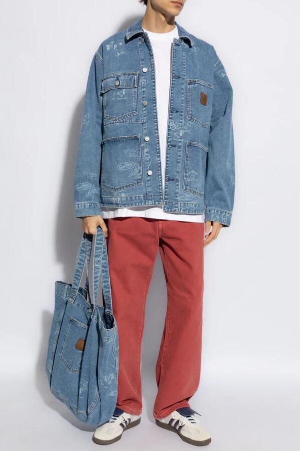 Carhartt Work In Progress Jeansjack met opgestikte zakken model 'STAMP' - Foto 2