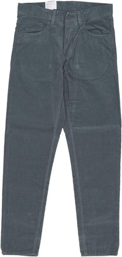 Carhartt WIP Fluwelen Lange Broek met Regular Fit Green Heren