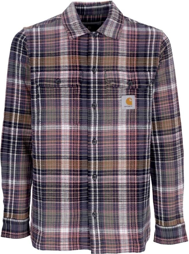 Carhartt WIP Longsleeve Valmon Shirt Lange mouwen Kleding valmon check hamilton brown maat: S beschikbare maaten:S M L - Foto 1