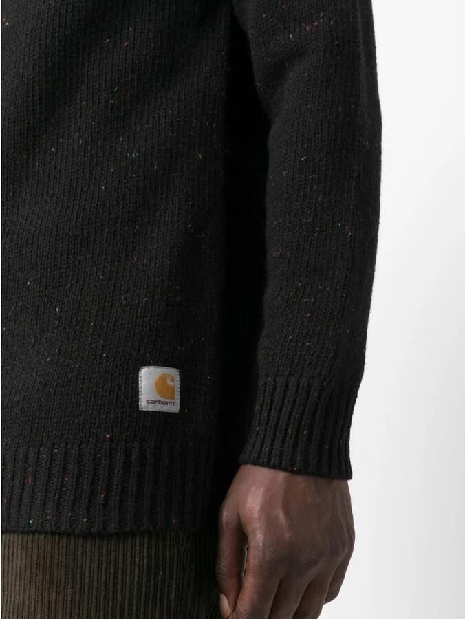 Carhartt WIP Gespikkelde Anglistic Sweater Black Heren - Foto 2