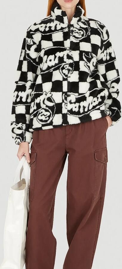 Carhartt WIP W' Plains Liner Joyride Jacquard Bomberjacks Kleding black wax maat: S beschikbare maaten:XS S L - Foto 3