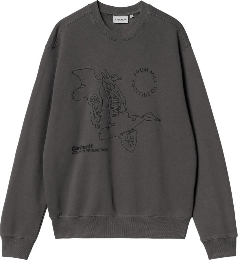 Carhartt WIP Grafische Print Sweater in Grijs Gray Heren