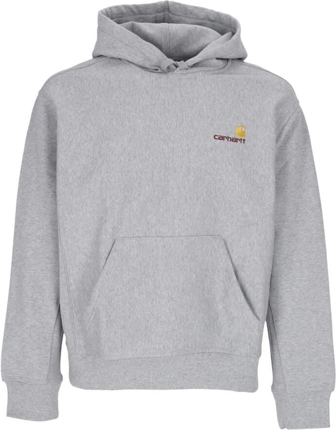Carhartt WIP Grijze Hoodie Amerikaans Script Gray Heren