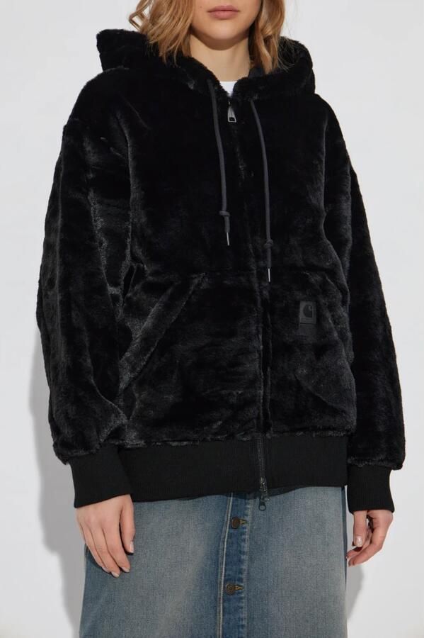 Carhartt WIP Jas met logo Black Dames - Foto 4