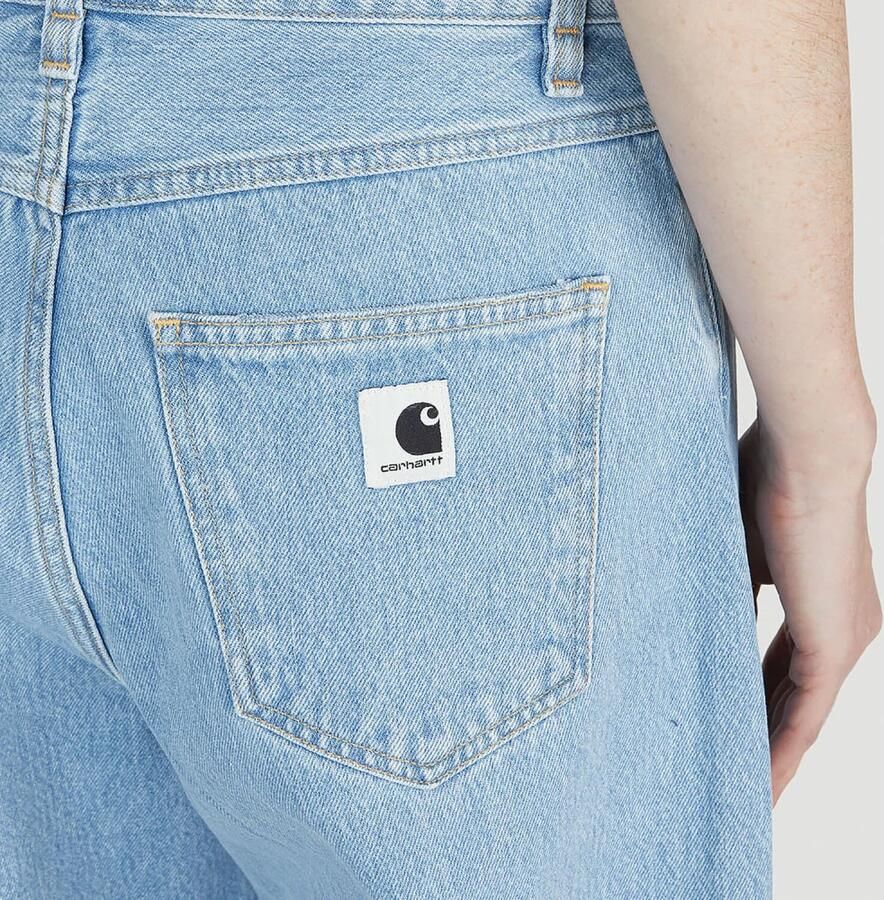 Carhartt WIP W' Brandon Pant Spijkerbroeken Kleding heavy stone wash blue maat: S beschikbare maaten:S - Foto 4